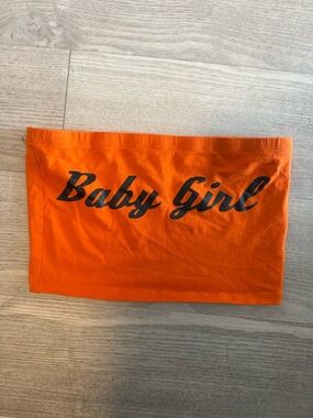 Forever 21 Orange "Baby Girl" Tube Top